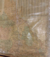 RARE Early 1900s HUGE 2m x 1.4m QLD Pastoral Stations Wall Hanging Map