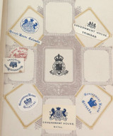 c1900 RARE Lincoln "Crests & Monogram Album" 4th Edition + Numerous Clippings.