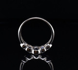 Vintage 14k Yellow Gold Australian Sapphire Semi Set Ring Size P1/2 Val $2560