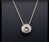 A Classic 2.01ct Diamond 18k Gold Solitare Pendant & 40cm Chain Val $17950