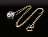 A Classic 2.01ct Diamond 18k Gold Solitare Pendant & 40cm Chain Val $17950