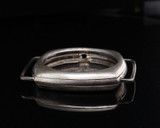 Vintage 1928 Rolex Sterling Silver Cushion Watch 29.5mm Case Glasgow Import Mark