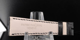 Auth. Patek Philippe Black Leather Straps 22mm x 16mm, New Old Stock