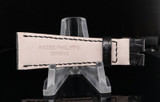Auth. Patek Philippe Black Leather Straps 22mm x 16mm New old stock #2