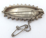 1888 Very Nice English Sterling Silver "Horseshoe" Good Luck Brooch
