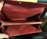 Auth. Louis Vuitton PorteFeul Sarah Bitold Long Wallet M93530