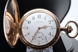 A. Lange & Sohne Glashutte I/S pocket 14K Pink Gold 51mm Hunter Pocket Watch.