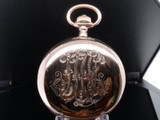 A. Lange & Sohne Glashutte I/S pocket 14K Pink Gold 51mm Hunter Pocket Watch.