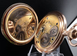 A. Lange & Sohne Glashutte I/S pocket 14K Pink Gold 51mm Hunter Pocket Watch.
