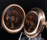 A. Lange & Sohne Glashutte I/S pocket 14K Pink Gold 51mm Hunter Pocket Watch.