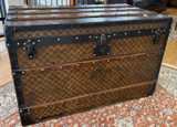 Antique Louis Vuitton Large Damier Trunk Circa 1900