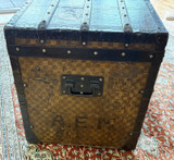 Antique Louis Vuitton Large Damier Trunk Circa 1900