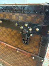 Antique Louis Vuitton Large Damier Trunk Circa 1900