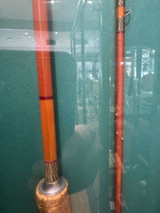 Vintage Fly-Fishing Cane Rod, Cover, Reel & WH Tisdall Christchurch NZ Fly Box