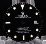 Authentic Rolex Submariner 16610 Glossy Black Tritium Dial #381