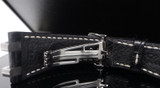 Auth. Audemars Piguet Royal Oak Black Hornback Croc Leather Strap 18mm x 17mm