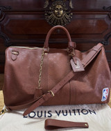 Louis Vuitton Keepall Bandouliere 55 NBA LV Brown Basketball Weekend Travel Bag