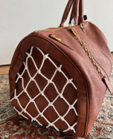 Louis Vuitton Keepall Bandouliere 55 NBA LV Brown Basketball Weekend Travel Bag