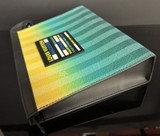 Louis Vuitton Pochette Voyage MM Damier Green Yellow Stripe Mens Clutch M81317