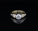 Vintage 2.27cttw Brilliant Cut Diamond 18k Yellow Gold Ring O Val $15870