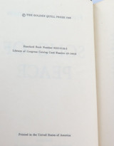 1969 Signed 1st Edition In Memory of JFK "Song of Peace" by Frances G Nachant