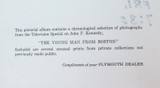 RARE JFK TV Special Promotional Booklet "The Young Man from Boston"