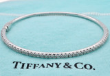 Tiffany & Co Metro 18ct White Gold & 0.61ct G VS Diamond Set Bangle RRP $12100