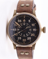 Feb 2025 Laco Pilot Original Leipzig Bronze Manual Wind Watch 862152 Box Docs