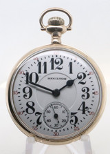Antique 1926 Hamilton Grade 992 Gold Filled 49mm 16s Open Face Pocketwatch