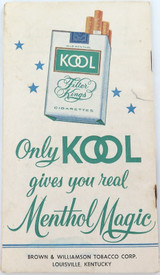 SCARCE ! 1960 "KOOL" Cigarettes USA Presidential Campaign Guide Booklet