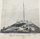 1906 RARE VIEW Hong Kong Postcard. Victoria Peak.