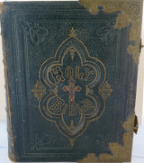 1850 Huge "HOLY CATHOLIC BIBLE" The Latin Vurgate. McGready, Thomson & Niven