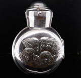 C.1897 English Sterling Silver Cherub Perfume Bottle - Hardy Bros Brisbane Aust.