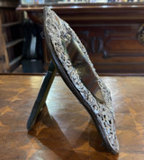 1895 LONDON WILLIAM COMYNS STERLING SILVER MOUNTED DRESSING TABLE MIRROR