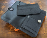 Auth. Hermes Dogon GM Duo Black Togo Wallet Mint In Box