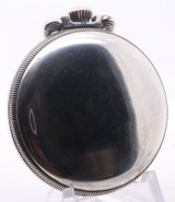 1941 WW2 Military Hamilton Grade 4992B 51mm 16s O/F Silver 800 24hr Pocket Watch