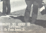 JFK Assassination "Forgive My Grief" 1976 Vol. 3, 1st Printing Addendum P Jones