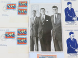 Selection JFK / John F Kennedy FDCs, Stamps & Postcard. JOB LOT !!!