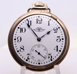 Antique 1915 Ball Waltham Official Standard 10k G/F 21J 16s O/F Pocket Watch