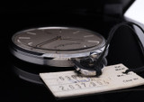 Vintage 1970 IWC Schaffhausen Steel Pocket Watch cal 972 New Old Stock with Tags