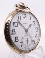 Antique 1925 Elgin B.W. Raymond Grade 472 21J 50mm O/F 12k G/F Pocket Watch