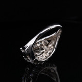 Vintage 2.16cttw Brilliant Cut Set 14K White Gold Ring Size O1/2 Val $7095