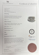 Vintage 2.16cttw Brilliant Cut Set 14K White Gold Ring Size O1/2 Val $7095