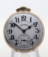 Vintage 1943 Illinois 161A Type IIP 10k G/F 50mm 21J 60hr O/F Pocket Watch