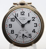 Antique 1954 Elgin Grade 571 21J 51mm O/F 10k Gold Filled Pocket Watch