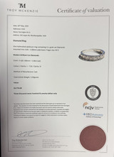 Vintage 1.00ct Diamond Set Platinum Eternity Ring Size M1/2 Val $3770