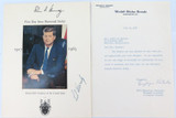 1964 Rare Signed Teddy Kennedy "JFK Memorial Issue" + Official Senate Letterhead