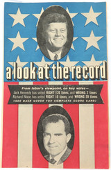 Scarce 1960 USA Presidental Election JFK "A Look at The Record" Large Pamphlet