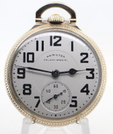 Vintage 1953 Hamilton Grade 992B Model 5 10K G/R 51mm 21J O/F Pocket Watch
