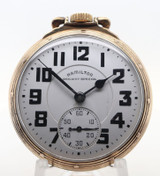Vintage 1951 Hamilton RW Grade 992B Model 5 10K G/F 51mm 21J O/F Pocket Watch